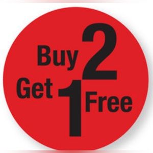 Bundle 2 items get discounted shipping and get one item of your choice free